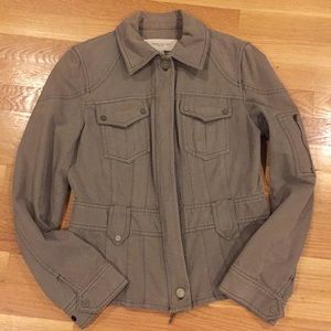 KAREN MILLEN JACKET BLAZER SIZE 6 Tan  100% Cotton